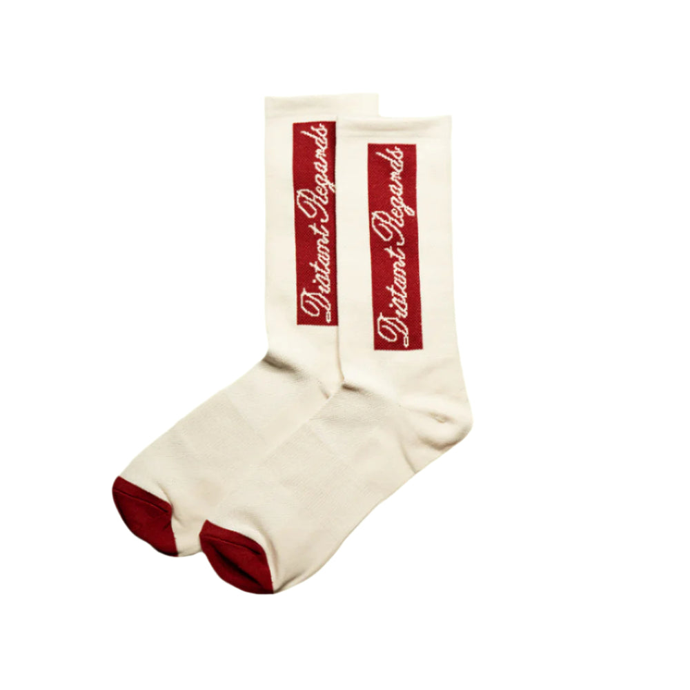 Cream Racer Socks - Distant Regards